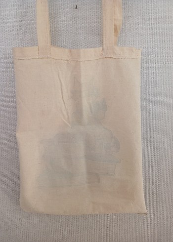 Kedili kumaş çanta - Görsel 6