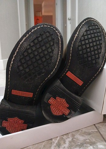 Harley Davidson Kahverengi Süet Biker Bot - Görsel 6