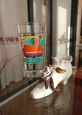 Antika Çiçek Detaylı Porselen Ayakkabı Biblo - Görsel 6