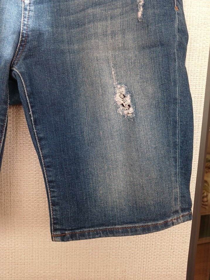 Mavi Kadın Kot Şort - Görsel 4