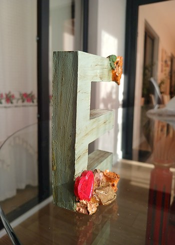 Pastel Turkuaz E Harfi - Görsel 4