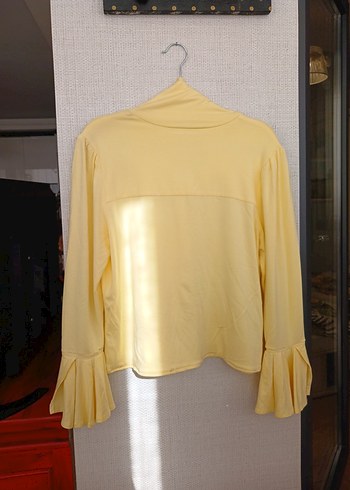 Sarı Uzun Kollu Penye Gömlek - Görsel 7