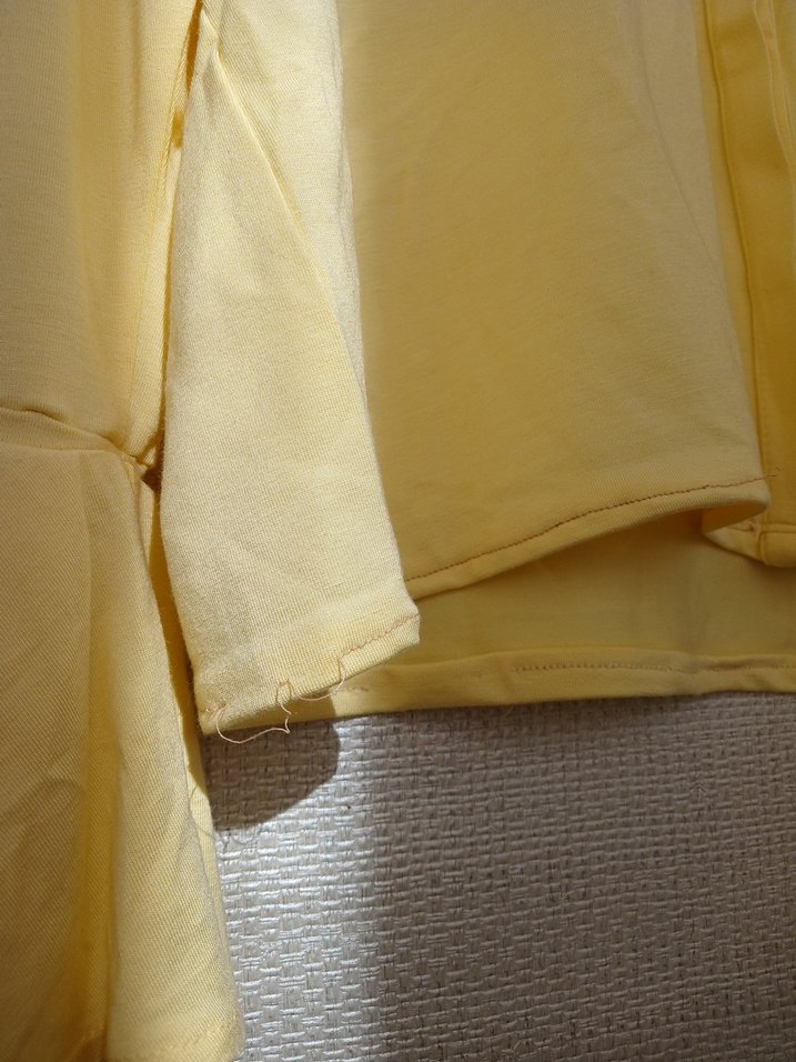 Sarı Uzun Kollu Penye Gömlek - Görsel 5