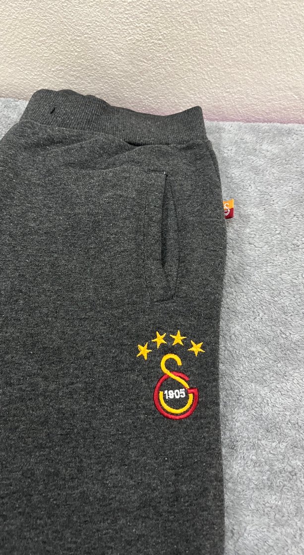 Gri Nakışlı Erkek/kız Eşofman Altı - Görsel 2