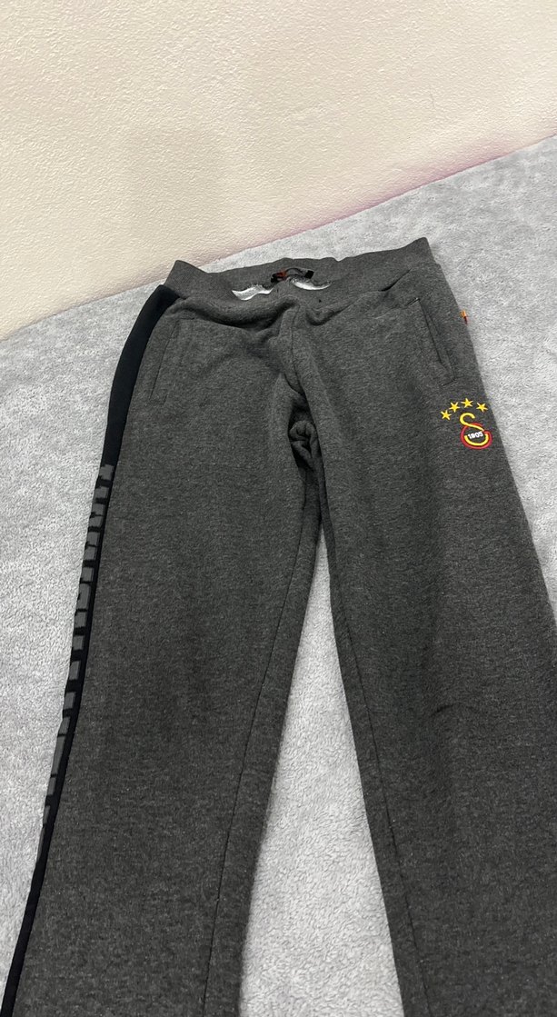 Gri Nakışlı Erkek/kız Eşofman Altı - Görsel 3