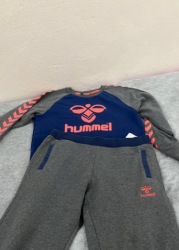 Hummel Gri Kız/erkek Eşofman Takımı Fermuarlı - Görsel 5