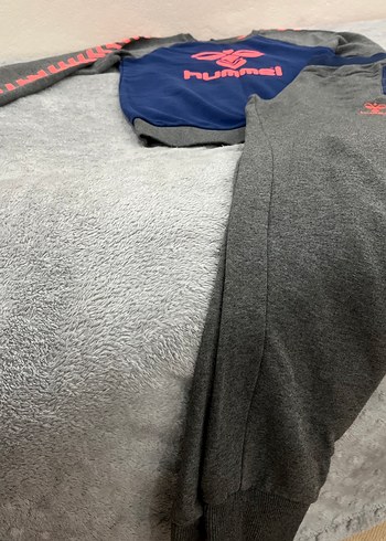 Hummel Gri Kız/erkek Eşofman Takımı Fermuarlı - Görsel 2