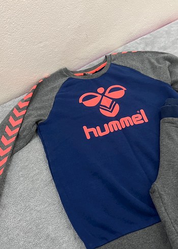 Hummel Gri Kız/erkek Eşofman Takımı Fermuarlı - Görsel 3