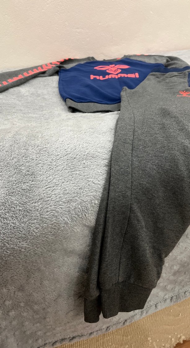 Hummel Gri Kız/erkek Eşofman Takımı Fermuarlı - Görsel 2