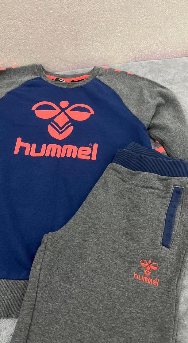 Hummel Gri Kız/erkek Eşofman Takımı Fermuarlı - Görsel 4