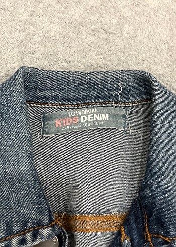 Kolsuz Gri Denim Yelek - Görsel 2