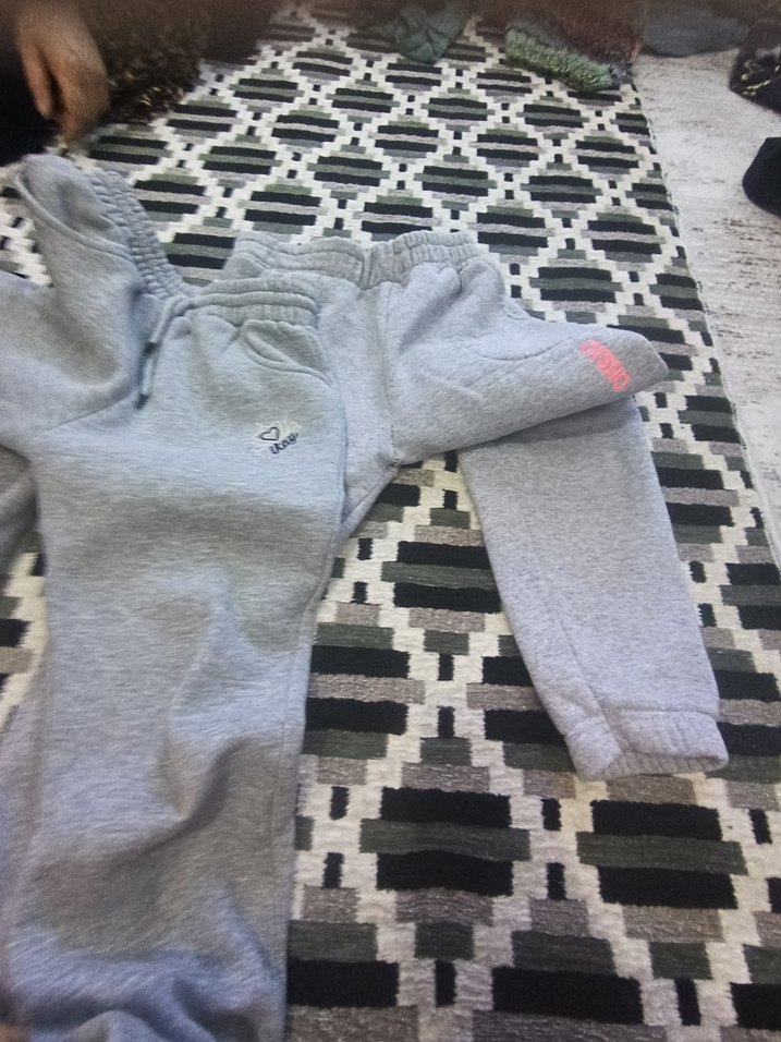 Gri çocuk Rahat Kesim Eşofman Altı - Görsel 3