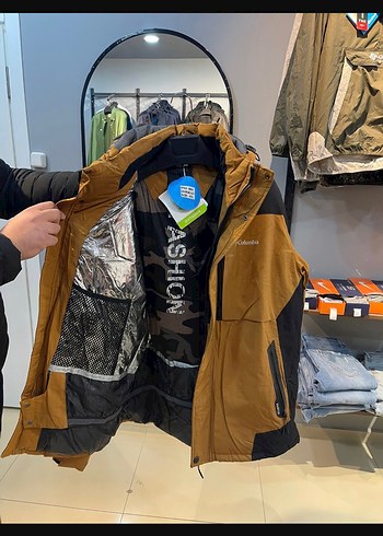 Columbia Kahverengi Fermuarlı Erkek Mont - Görsel 3