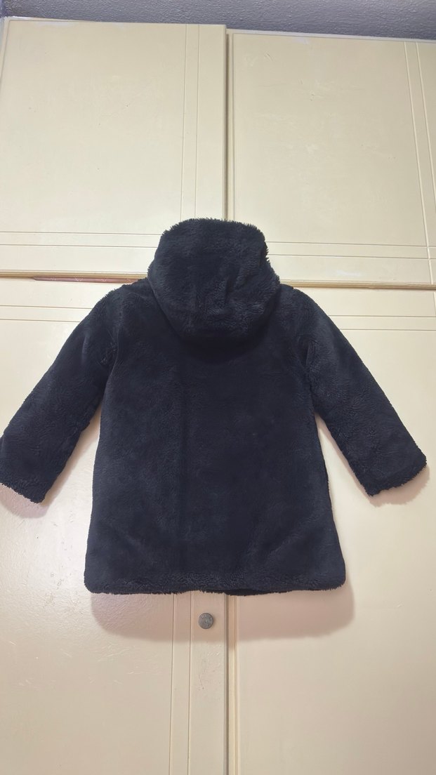 Siyah Midi Boy Suni Kürk - Görsel 2