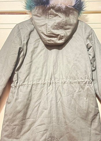 Kız çocuk içi polarlı mont - Görsel 5