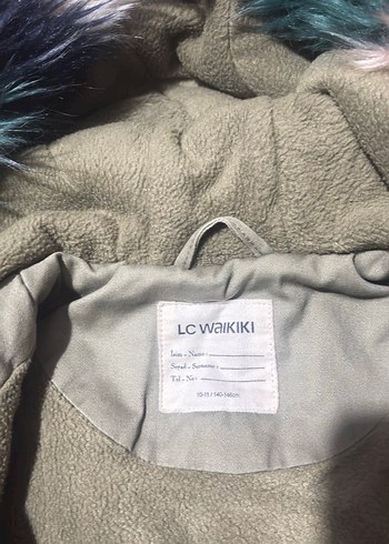 Kız çocuk içi polarlı mont - Görsel 6