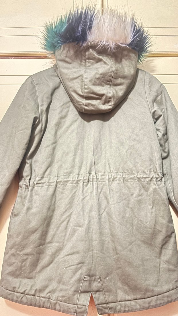 Kız çocuk içi polarlı mont - Görsel 5