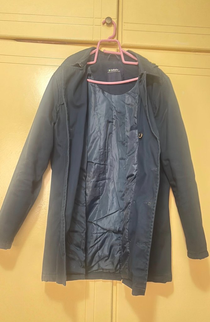 Düğmeli Lacivert spor mont - Görsel 3