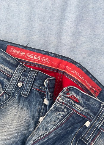 Mavi Parlak Erkek Denim Rahat Kesim Pantolon - Görsel 2