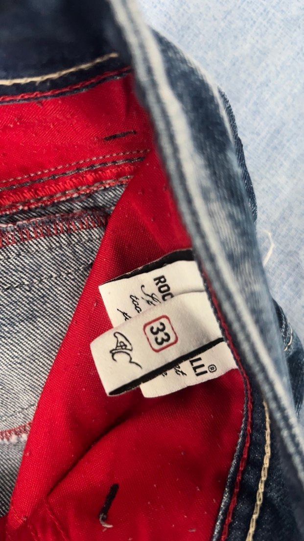 Mavi Parlak Erkek Denim Rahat Kesim Pantolon - Görsel 3