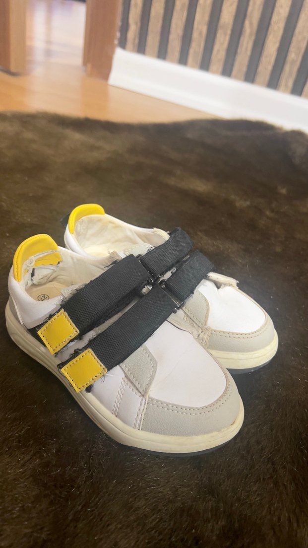 Beyaz Gri Erkek Çocuk Spor Ayakkabı - Görsel 2