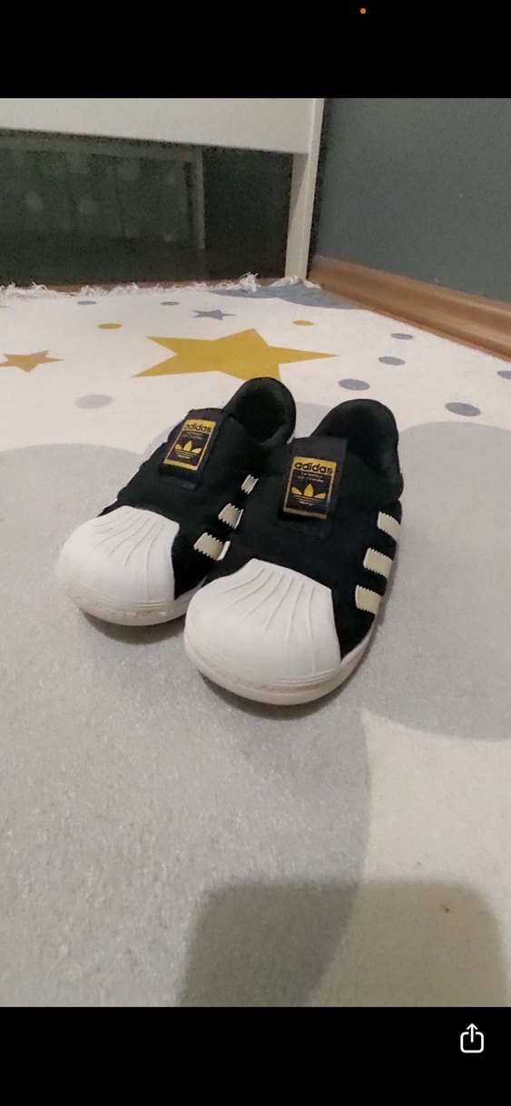 Erkek Çocuk Siyah Beyaz Bantlı Sneakers - Görsel 2