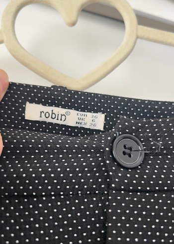 Gri Düğmeli Kadın Kumaş Pantolon - Görsel 3