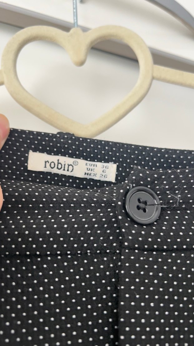 Gri Düğmeli Kadın Kumaş Pantolon - Görsel 3