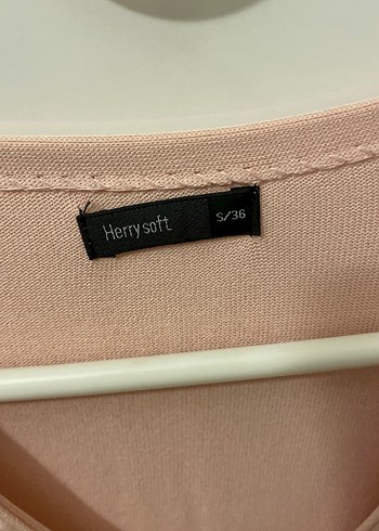 Herry Kadın Pembe V Yaka Düğmeli Hırka