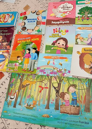 1-2. Sınıf Resimli Masal Kitapları(12 Kitap+Hediye kitap)