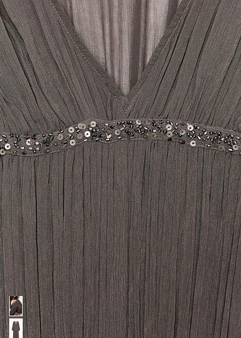 Zara Bohem Tarz Uzun Kahverengi Elbise - Görsel 7