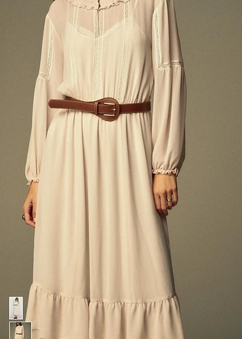 Zara Bohem Kemerli Uzun Elbise - Görsel 2