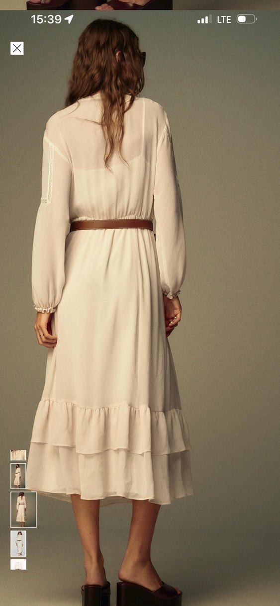 Zara Bohem Kemerli Uzun Elbise - Görsel 4