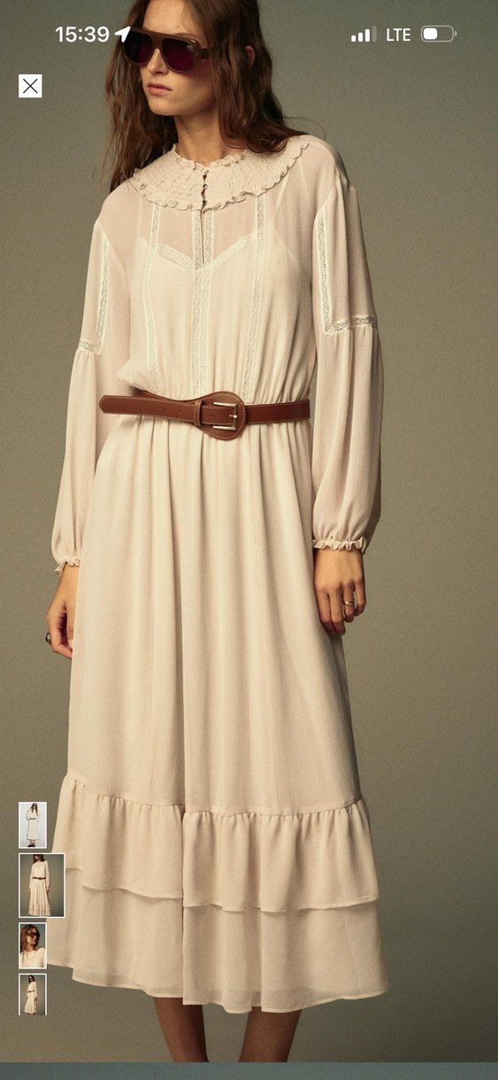 Zara Bohem Kemerli Uzun Elbise - Görsel 2