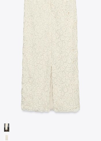 Zara uzun boncuklu etek - Görsel 7