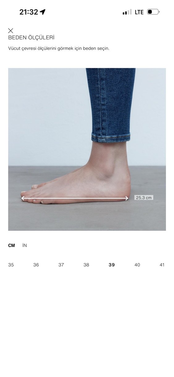 Zara Kahverengi Deri Kadın Babetler - Görsel 5