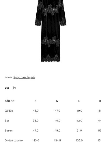 Zara Dantel Detaylı Siyah Uzun Kadın Elbise - Görsel 6