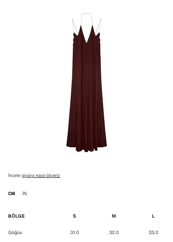 Zara Zincir Detaylı Bordo Uzun Elbise - Görsel 7