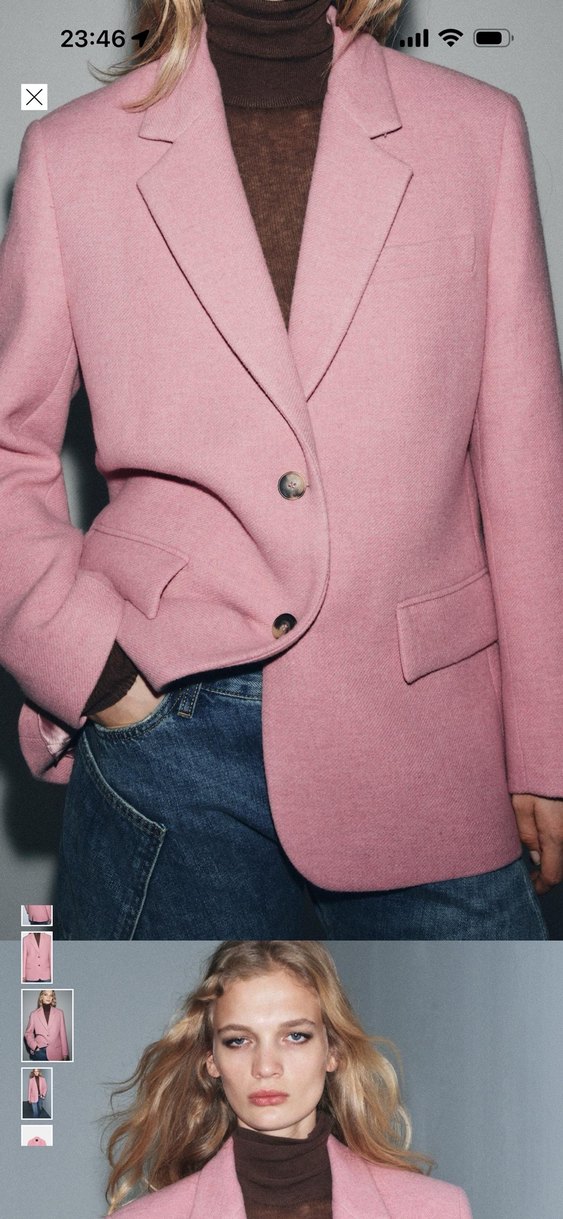Zara viral pembe blazer - Görsel 5