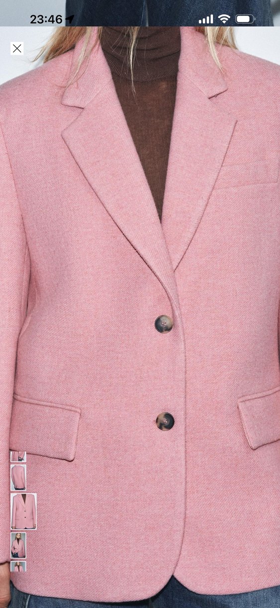 Zara viral pembe blazer - Görsel 4