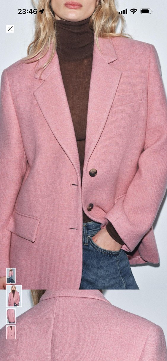 Zara viral pembe blazer - Görsel 2