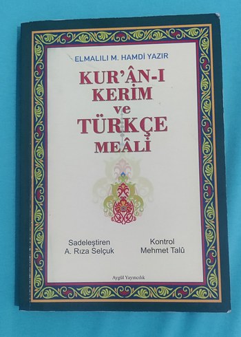 Kur'an-ı Kerim ve Türkçe Meali - Elmalılı M. Hamdi Yazır