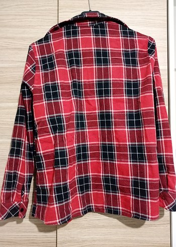 LC Waikiki Vintage Kırmızı Ekose Düğmeli Kadın Gömlek