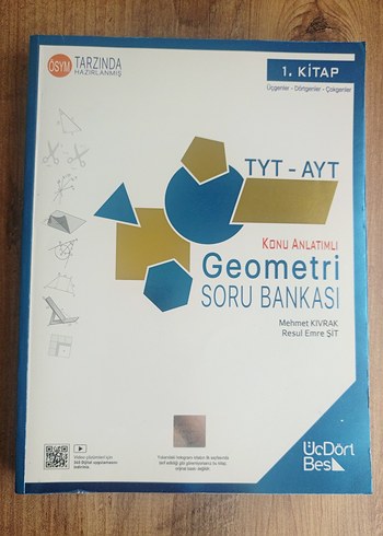 Üç Dört Beş TYT-AYT Geometri Konu Anlatımlı Soru Bankası 1.Kitap