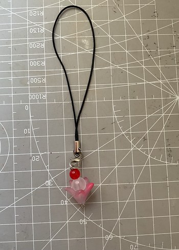 Pembe Boncuklu dondurma charm