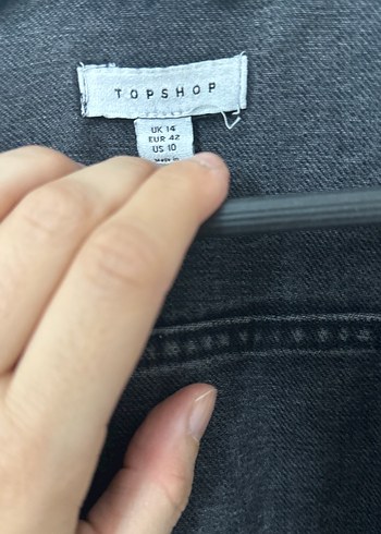 Siyah Düğmeli Kadın Kot Ceket - Görsel 2