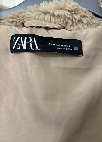 Bej Kapüşonlu Kadın Peluş Ceket - Görsel 4