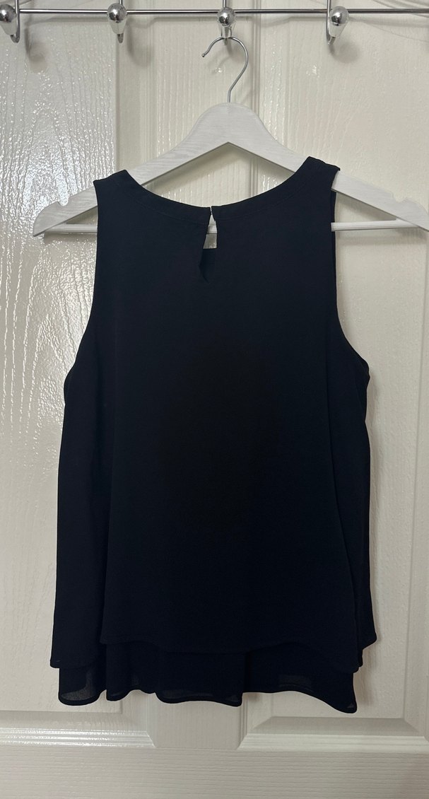 Siyah Yüksek Yakalı Salaş Bluz - Görsel 5