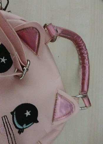 Pembe Kedili Küçük Çanta - Görsel 5