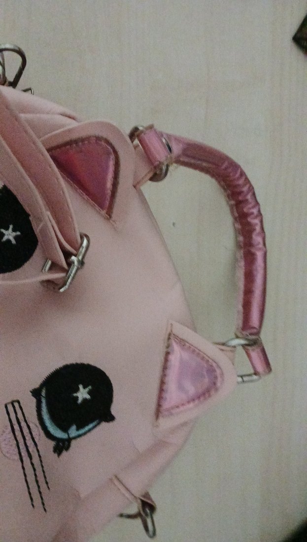 Pembe Kedili Küçük Çanta - Görsel 5